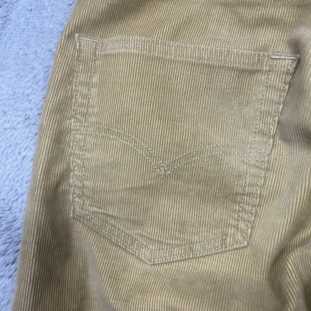 Levis 512 Pants Mens 30x32* Khaki Slim Tapered Micro‎ Corduroy Stretch 5 Pocket